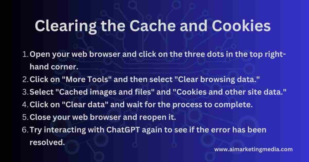 Clearing the Cache and Cookies ​